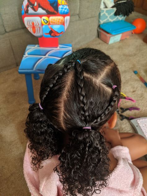 Hairstyles For Daughter, Curly Hairstyles For Little Kids, Cute Protective Hairstyles For Kids, Little Black Girls Natural Hairstyles Simple Updo, Toddler Girl Hairstyles Mixed Hair, Curly Hairstyles Kids Daughters, Curly Hairstyles For Little Mixed Girls Kids, Hairstyles For Little Mixed Girls Easy, 3c Toddler Hairstyles