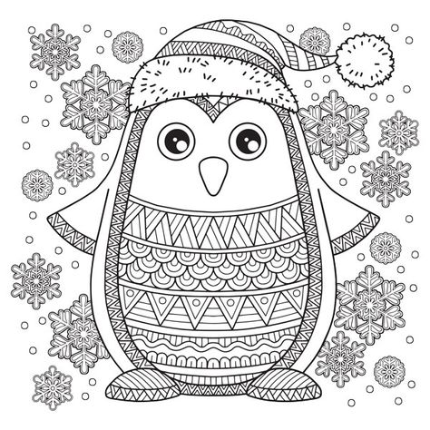 christmas coloring page penguin Penguin Coloring Pages, Penguin Coloring, Free Christmas Coloring Pages, Coloring Pages Winter, Christmas Coloring Sheets, Printable Christmas Coloring Pages, Detailed Coloring Pages, Bird Coloring Pages, Christmas Coloring Books