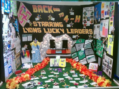 I did this for the 4H booth at fair. 4h Booth Themes, 4h Booth Ideas, Club Booth, 4h Fair, 4h Projects, 4h Ideas, 4 H Club, Fair Theme, Fair Booth