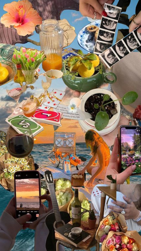 summer mood board slay Summer Inspiration Board, Summer Mood Board Aesthetic, June Mood Board, Summer Mood Board, Summer Moodboard, Summer Vision, Summer Mood, Vision Boards, Summer 24