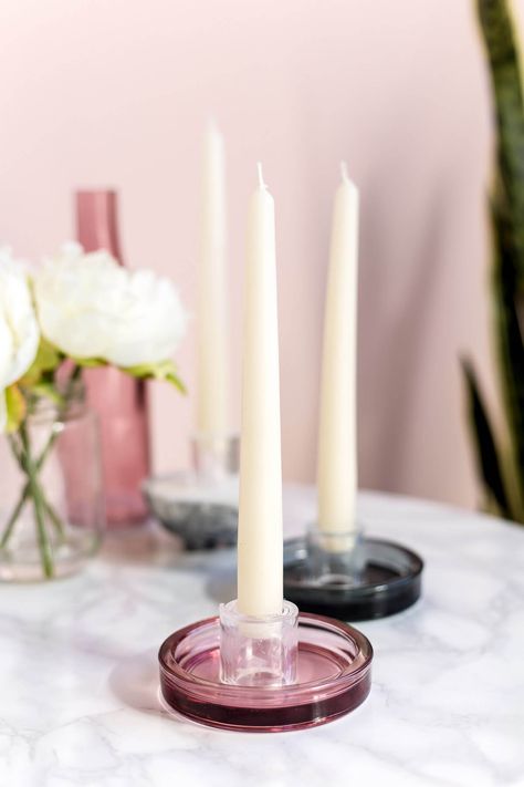 Mix and Match Minimalist Taper Holders Diy Taper Candle Holders, Diy Taper Candles, Picture Candle, Candle Pictures Diy, Diy Candle Stick Holder, Diy Candle Holder, Chandelier Diy, Fall Candle Holders, Diy Candle Sticks