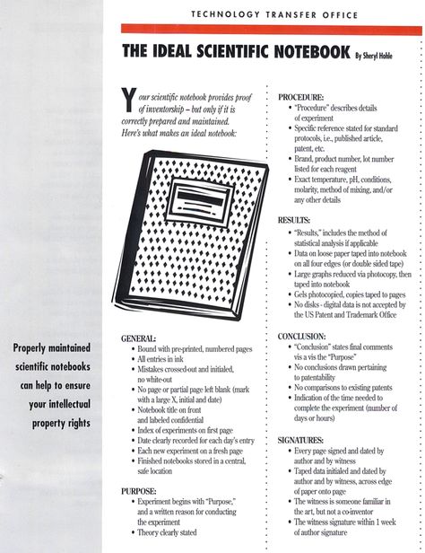 The "ideal" notebook Research Notebook, Lab Notebook Organization, Commonplace Notebook, Lab Notebook, Laboratory Notebook, Empirical Research, Scientific Poster, Science Rules, Teaching College