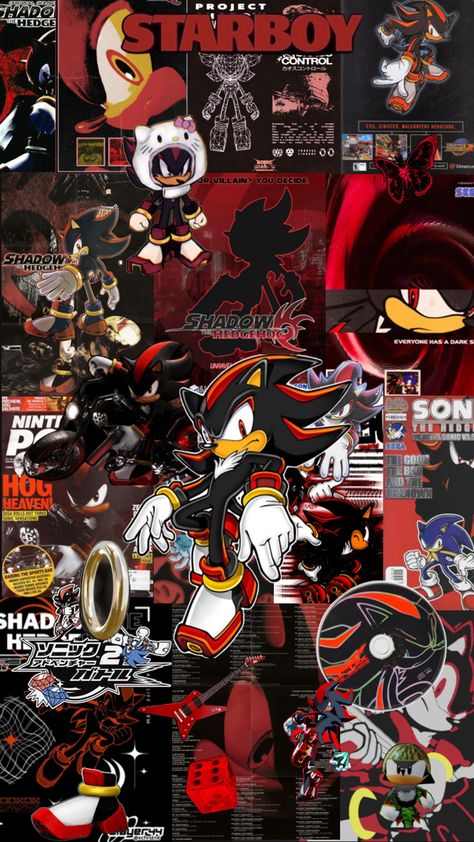 e Hedgehog Wallpaper, Shadow Theme, Retro Games Wallpaper, Sonic Videos, Shadow Sonic, 90s Wallpaper, Kpop Iphone Wallpaper, Vintage Poster Design, Sonic Funny