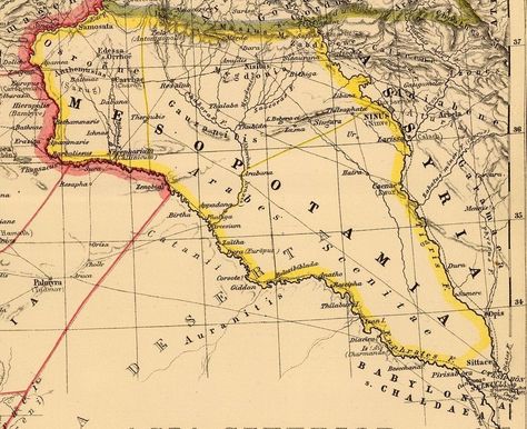 A 1903 map of Mesopotamia, one theoretical (and ancient) source of <em>shaku maku</em> Mesopotamia Aesthetic, Ancient Mesopotamia Map, Family Worksheet, Map Worksheets, Lawrence Of Arabia, Map Activities, Right Triangle, Ancient Mesopotamia, Cute Sun