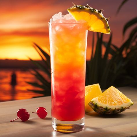 The Tropical Screwdriver is a sweet, fruity cocktail with a strong citrus kick. The vodka provides a smooth, strong base, while the orange and pineapple juices add a refreshing, tropical sweetness. The grenadine gives it a slight tartness and a beautiful sunset color. Tom Collins Drink, Fruity Vodka Drinks, Screwdriver Drink, Three Dots And A Dash, Screwdriver Cocktail, Tequila Mockingbird, Tangerine Juice, Layered Drinks, Fruity Cocktail