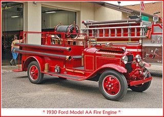 1930 Ford Model AA fire engine | Flickr - Photo Sharing! The Gilmore, Firefighter Decor, Southwest Michigan, Train Truck, Fire Equipment, Battle Creek, Fire Chief, Rescue Vehicles, Car Museum