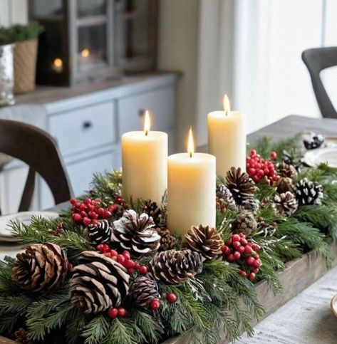 Christmas Centrepiece Ideas Diy Table Decorations, Coffee Table Decor For Christmas, Christmas Decorations Coffee Table, Christmas Decor Budget, Cozy Christmas Decor Living Room, Nook Christmas Decor, Cozy Christmas Home Decor, Christmas Home Decor Ideas Living Room, Christmas Coffee Table Decor Living Rooms