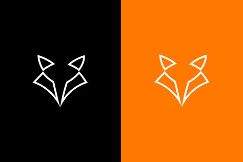 geometric, design, fox Geometric Fox, Geometric Logo Design, Fox Logo, Geometric Logo, Geometric Design, Fox, Logo Design, ? Logo, Design