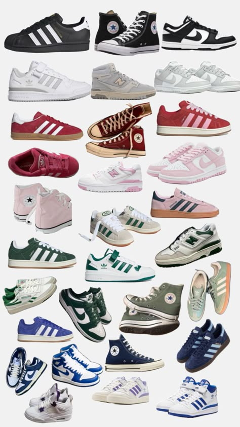 Pretty Sneakers, Trendy Outfit Ideas, Trendy Shoes Sneakers, Nike Shoes Girls, Preppy Shoes, Pretty Shoes Sneakers, Converse New, Shoes Outfit Fashion, Shoe Wishlist