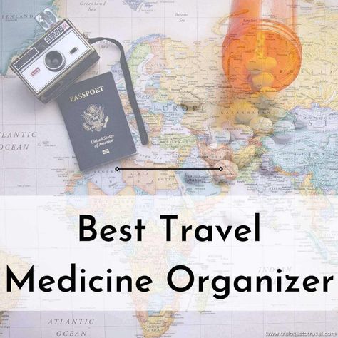 Travel-friendly medicine organizer to help you stay healthy during the pandemic Packing Medicine For Travel, Monthly Pill Organizer, Planner Bag, Travel Medicine, Pill Box Organizer, Medicine Organizer, Medication Organization, Medication Storage, Medicine Organization