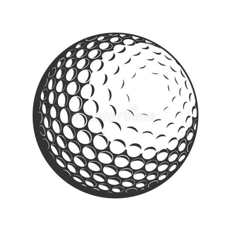 Golf Ball vector flat icon royalty free illustration Golf Vector, Golf Logo Design, Ball Illustration, Ball Vector, Golf Photography, Golf Logo, Logo Creation, Free Illustration, Photography Logos