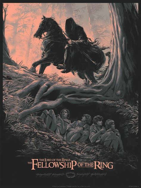 The Lord of the Rings: The Fellowship of the Ring - Juan Esteban Rodríguez Lord Of Rings, Poster Grafico, Action Adventure Movies, John Howe, The Fellowship Of The Ring, Middle Earth Art, Lotr Art, Tolkien Art, Adventure Movie