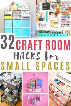 30+ Clever Ways to Organize Your Craft Supplies | Feeling NiOver 30 EASY DIY ideas to get your craft room the most organized it's ever been. Organization ideas that include, Ikea hacks, home decor, storage solutions, ideas for a tiny or small craft room or office, Pegboard DIY, and more. Come check these out for some inspiration #craftroomideas #organization #getorganized #homehacks #craftstorage #smallcraftroom Craft Room Hacks, Office Pegboard, Craft Storage Solutions, Small Craft Rooms, Room Hacks, Organize Craft Supplies, Craft Room Design, Ways To Organize, Decor Storage