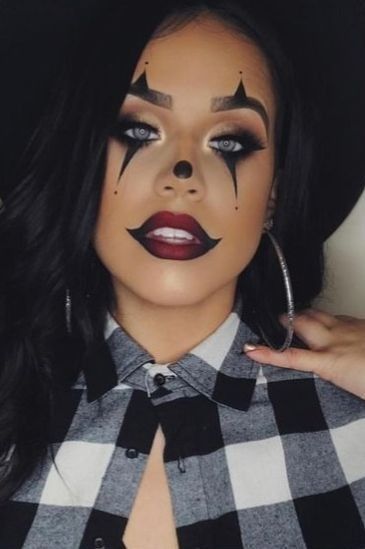 Chola Clown Makeup, Chicana Clown Makeup, Gangster Clown Makeup, Gangster Clown, Costumes Ideas, Clown Makeup, Makeup Art, Favorite Holiday, Halloween Diy