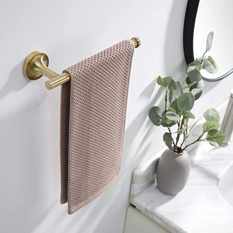 Master Bath Towel Rack Ideas, Powder Room Towel Holder Ideas, Powder Room Towel Holder, Bathroom Hand Towel Holder Ideas, Bathroom Hand Towel Ideas, Hand Towel Holder Ideas, Hand Towel Holder Bathroom, Hand Towel Hook, Bathroom Hand Towel Holder