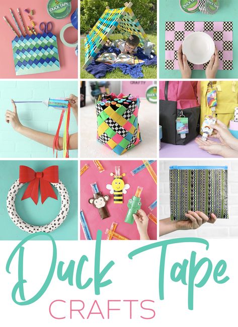 So many cool and unique duck tape craft ideas! There's all kinds of Duck Tape projects, from simple 10 minute crafts, to elaborate Duck Tape masterpieces. Check it out to find your next craft project. Diy Duck Tape Crafts, Duct Tape Diy, Duck Tape Projects, Duct Tape Projects, Tape Projects, Duct Tape Crafts, Washi Tape Crafts, Tape Art, Dollar Tree Diy Crafts