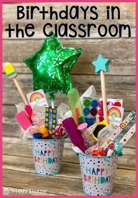 Preschool Birthday Classroom Ideas, Student Birthday Gifts From Teacher, Student Birthday Ideas, Classroom Birthday Treats, Birthdays In The Classroom, Classroom Birthday Gifts, Classroom Birthdays, Kindergarten Birthday, Kindergarten March