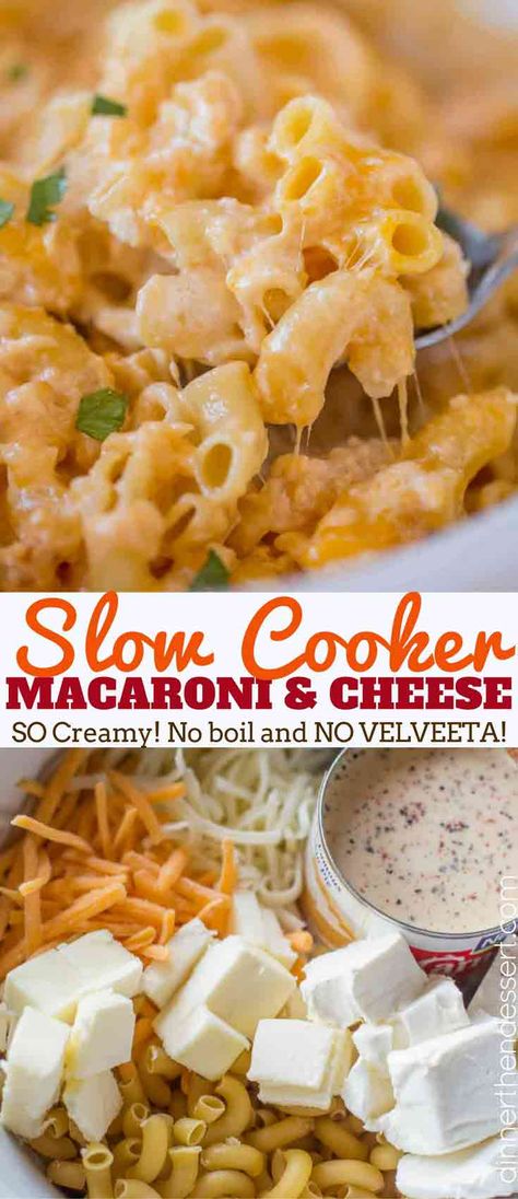 Slow Cooker Macaroni And Cheese, Slow Cooker Macaroni, Food Slow Cooker, Slow Cooker Mac And Cheese, Crockpot Mac N Cheese Recipe, Crockpot Mac And Cheese, Slow Cooker Desserts, Macaroni Cheese, Crock Pot Cooking