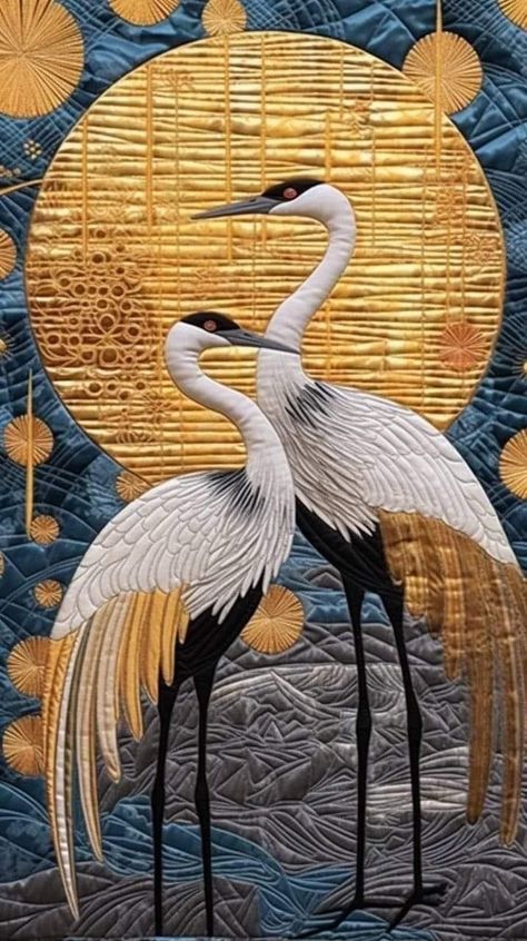 Heron Art, Gold Art Painting, Afrique Art, Eagle Art, Soyut Sanat Tabloları, Indian Art Paintings, Flower Art Painting, Art And Illustration, Birds Painting