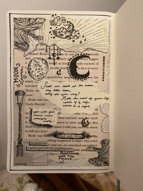 #journal #moon #aesthetic Moon Journal Aesthetic, Aesthetic One Pager, Journal Drawings Aesthetic, Moon Journal Ideas, Moon Tracker, One Pager Design, Astrological Calendar, Dhanteras Wishes, Angus Scotland