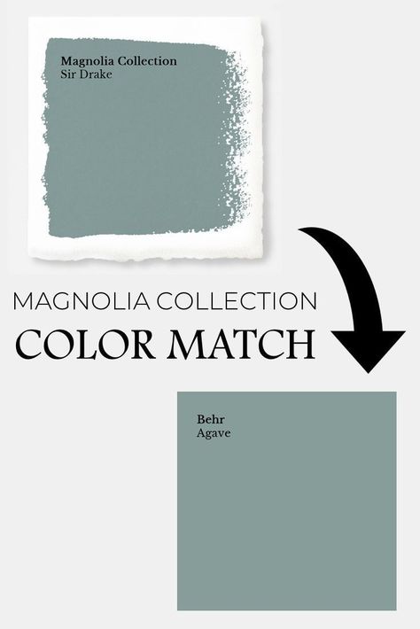 Sir Drake Color Match to Behr | Color Guide for Magnolia Home Paint | How to get Joanna's paint locally Magnolia Homes Paint Colors Matched, Magnolia Home Paint Colors, Paint Colors Behr, Magnolia Home Paint, Magnolia Paint Colors, Fixer Upper Paint Colors, Magnolia Homes Paint, Magnolia Paint, Interior Paint Colors Schemes