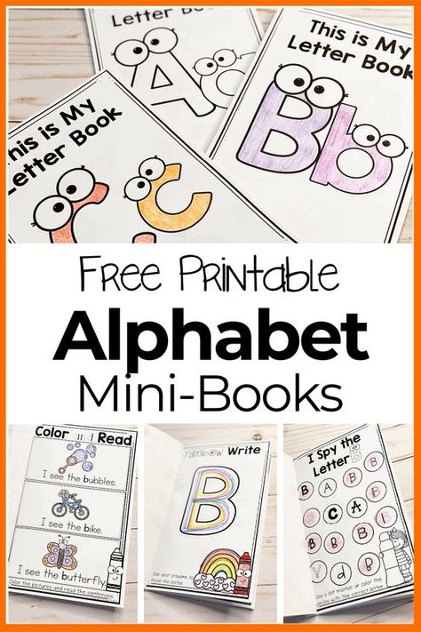 Gross Motor Assessment For Preschoolers, Letter B Alphabet Book, Letter U Books For Preschoolers, Prek Alphabet Book, Alphabet Pages Printable, Abc Books Preschool Free Printables, Letter B Books For Preschool, Free Printable Name Activities, Letter Booklets Free Printable