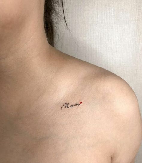 Small Tattoos To Get For Your Mom, Mom Tattoo For Daughter, Mom Tattoo Designs For Daughter, Mama Tattoo Design, Small Mom Tattoos, Tattoos To Honor Mom, Essential Fashion Pieces, Hand Tattoos For Girls, Mom Tattoo Designs