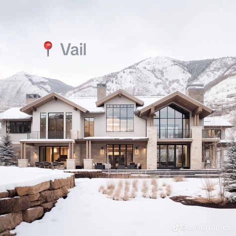 Modern Colorado Home Interior Design, Luxurious Mountain Homes, Mansions In The Mountains, Homes In Colorado, Colorado Home Interior, Houses In Alaska, Luxury Homes Dream Houses Exterior, Room Ideas 90s, Mountain Homes Interiors