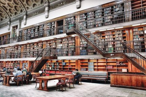 Aesthetic Library, Beautiful Libraries, Best Library, Community Spaces, Old Libraries, Sydney Travel, Beautiful Library, Old Library, Modern Library