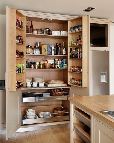 Pantry Cabinet Built In 36' - Yahoo Image Search Results Kitchen Pantry Furniture, Kitchen Cabinet Organization Ideas, Pantry Furniture, Built In Pantry, Pantry Room, Pantry Cupboard, Portable Kitchen, Kitchen Pantry Storage, Kitchen Organization Pantry