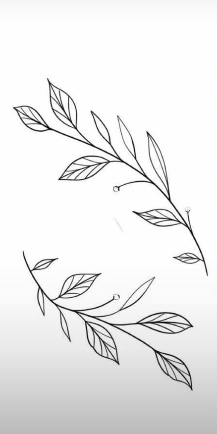 Flower Vine Drawing Simple, I Am The Vine You Are The Branches Tatoo, Pothos Tattoo Simple, Palm Branch Tattoo, Simple Vine Tattoo, Vine Tattoo Stencil, Teacup Tattoo, Vine Drawing, Boho Tattoos