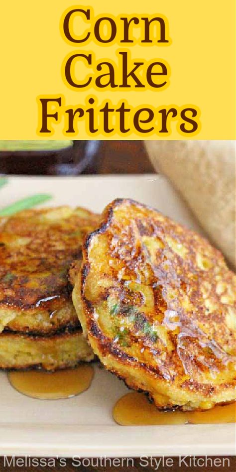 Corn Cake Fritters, Gluten Free Corn Cakes Recipe, Corn Fritter Pancakes, Corn Recipes Soup, Mexican Corn Cakes Recipe, Cornmeal Breakfast Recipes, Corn Cakes Mexican, Corn Cakes Recipe Jiffy, Creamed Corn Fritters Recipe