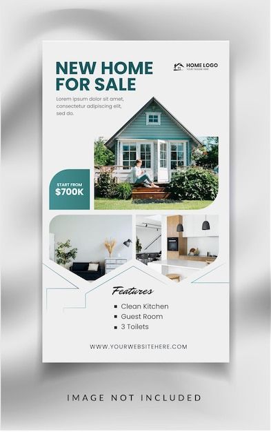 Property Poster, Free Social Media Templates, Facebook Story, Food Logo Design Inspiration, Agency Social Media, Modern Homes For Sale, Food Logo Design, Real Estate Agency, Social Media Banner