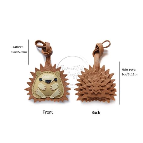 hedgehogs leather key chain lobster clasps | purse charm | handbag charm & keychain | gift for her/him | Handmade car keyfob by MomentLifeCrafts on Etsy Keychain Leather Handmade, Leather Animal Keychain, Leather Keychain Diy, Leather Charms, Diy Leather Working, Diy Projects To Make And Sell, Diy Keyring, Etsy Shop Branding, Diy Leather Projects