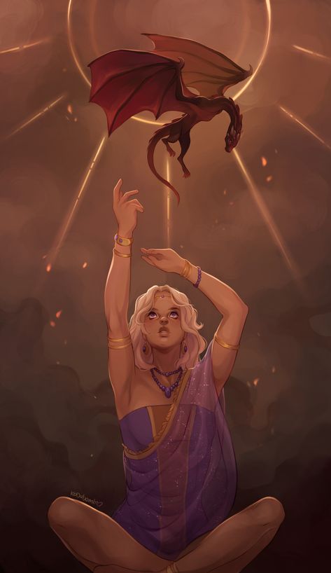 Daenerys Book Art, Danaerys Targaryen Fanart, Daenerys Targaryen Book, Book Daenerys, Asoiaf Dragons, Baela Targaryen, Daenerys Targaryen Art, Rhaena Targaryen, Asoiaf Fanart