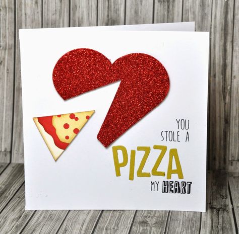 Valentines Pizza Craft, Pizza Cards Handmade, You Have A Pizza My Heart Printable, Pizza Valentine, Pizza Valentine Card, Valentines Day Ecards, Punny Valentines, Valentine's Week, Pretty Crafts