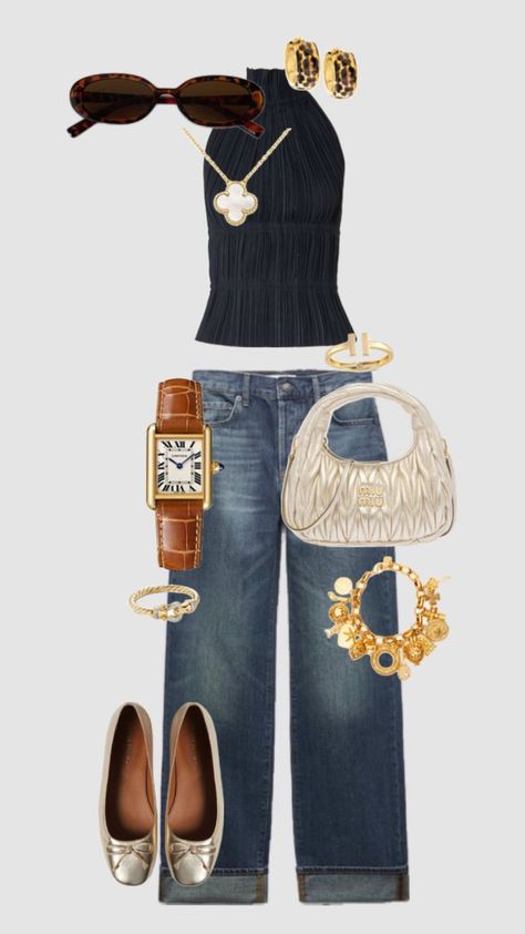 Business Casual Women Outfits, Casual Women Outfits, Business Casual Women, Outfits Chic, Women Outfits, Old Money, Moda Operandi, Blue Jeans, Casual Women