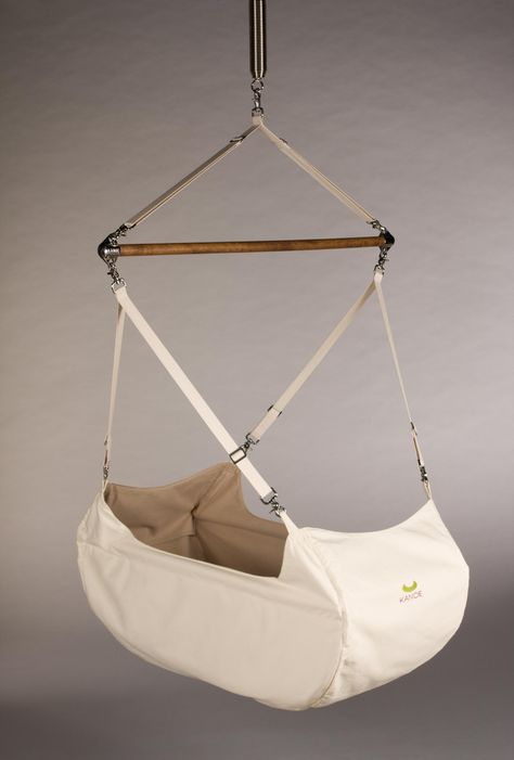 Kanoe Organic Baby Hammock on weeSpring Hanging Bassinet, Hanging Cradle, Cradles And Bassinets, Hanging Crib, Baby Hammock, Baby Swing, Baby Cradle, Baby Bassinet, Baby Swings