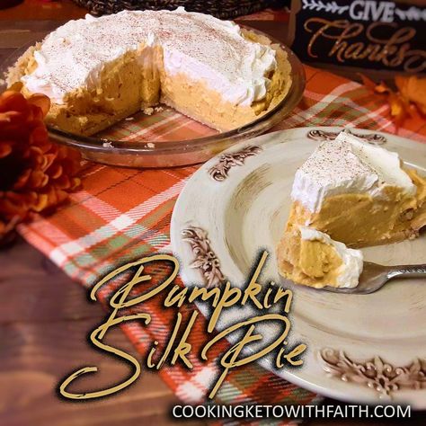 If you’re looking for a great tasting dessert to keep you on track this Holiday Season; then look no further than our PUMPKIN SILK PIE!! The great thing about this dessert, is that it gets made with simple ingredients, no stress, and can be prepared in 15 minutes flat.Not only that, you can make it … Silk Pie Recipe, Caveman Diet Recipes, Silk Pie, Keto Treats, Caveman Diet, Keto Holiday, Keto Pumpkin, Paleo Pumpkin, Keto Ideas