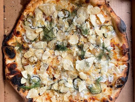 Kimchi Pizza Recipe, Kimchi Pizza, Pickle Pie, Pickle Pizza, Big Dill, Minnesota State Fair, Pizza Maker, Dill Sauce, Canadian Bacon