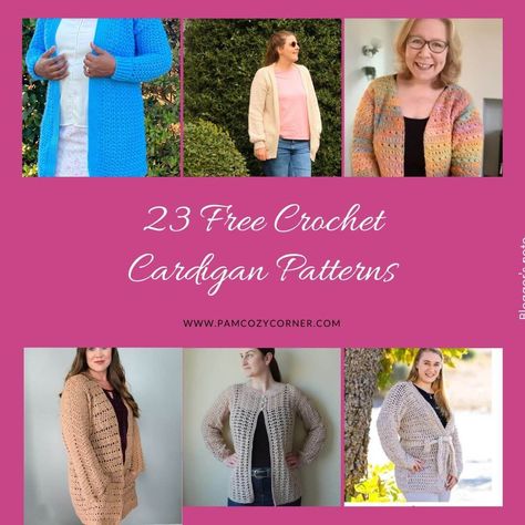 23 Best Crochet Cardigan Patterns Crochet Cardigan Pattern Plus Size, Long Crochet Cardigan Pattern, Free Crochet Cardigan Patterns, Cardigan Pattern Free, Crochet Coat Pattern, Free Crochet Cardigan, Diy Crochet Cardigan, Long Crochet Cardigan, Crochet Cardigans