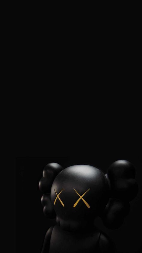 Kaws Black Background, Kaws Wallpapers, Kaws Wallpapers Black, Brian Donnelly, Streetwear Wallpaper, Kaws Iphone Wallpaper, Chill Aesthetic, Hypebeast Iphone Wallpaper, Animal Wallpapers