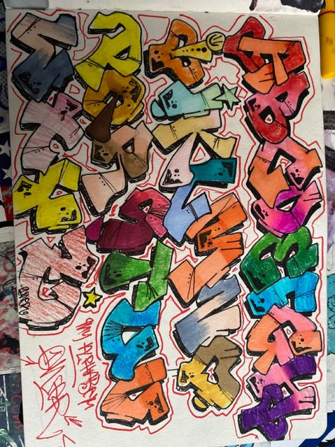 Freestyle Graffiti Alphabet, Freestyle Lettering, Graffiti O, Graffiti Alphabet Wildstyle, Font Graffiti, Letters Graffiti, Alphabet Graffiti, Graffiti Lettering Alphabet, Graffiti Art Letters