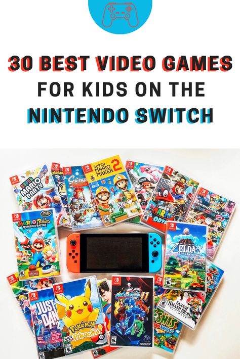 Check out this list of the 30 Best Video Games for Kids on the Nintendo Switch! These games have been kid-tested and parent-approved for value and gameplay. Games For Nintendo Switch, Best Nintendo Switch Games, Nintendo Switch Super Mario, Best Video Games, Game Recommendations, Birthday Party Games For Kids, Switch Games, Games For Boys, Nintendo Eshop