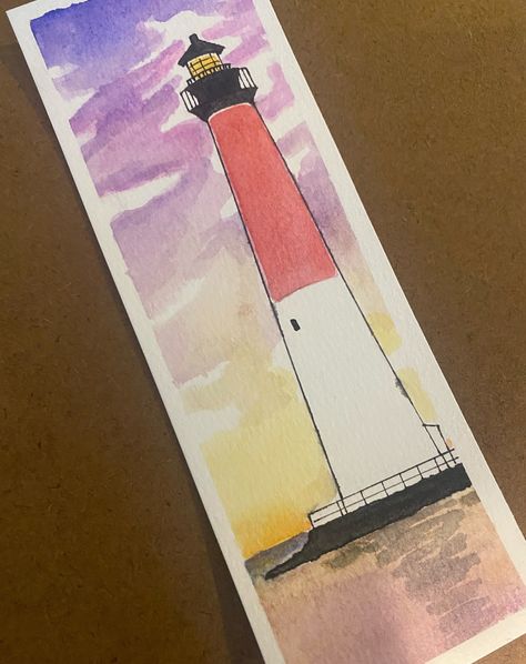 watercolor bookmark inspired by the colors of the sunset Sunset Bookmark, Watercolour Ideas, Watercolor Bookmarks, The Sunset, Quick Saves