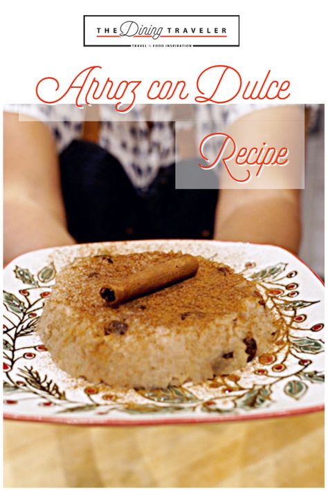 Picture of Arroz Con Dulce, Puerto Rican-style being held on a blate Arroz Con Dulce Puerto Rico Recipes, Arroz Dulce Puerto Rico Recipe, Maizena Recipe Puerto Rican, Puerto Rican Christmas Desserts, Arroz Con Dulce Puertorriqueño, Puerto Rican Christmas Recipes, Puerto Rican Rice Pudding Recipe, Tembleque Puerto Rico, Puerto Rican Christmas Food