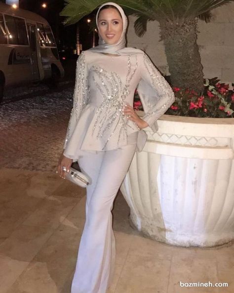 Soiree Suits For Women Hijab, Soiree For Hijab, Soiree Suits For Women, Simple Soiree Outfit, Soiree Jumpsuits For Hijab, Dresses To Wear To A Wedding Hijab, Soiree Jumpsuits, Soiree Outfit, Muslim Evening Dresses