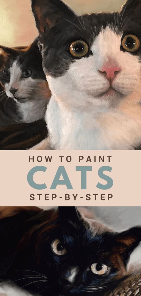 Paint Animals, Insect Photos, Oil Painting Tips, Oil Painting Lessons, Oil Painting For Beginners, Painting Animals, Cat Steps, Oil Painting Tutorial, Colour Theory