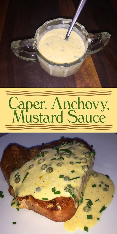 Shallot Caper Sauce, Mustard Caper Sauce, Anchovies Recipes, Capers Sauce, Anchovy Recipes, Best Sauce Recipe, Anchovy Sauce, Lemon Caper Sauce, Caper Sauce