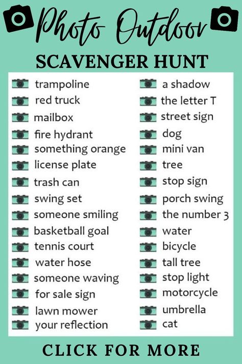 Outdoor Scavenger Hunt Clues, Backyard Scavenger Hunt, Scavenger Hunt Outdoor, Teen Scavenger Hunt, Photography Prompts, Biblical Homeschooling, Visual Photography, Outdoor Scavenger Hunt, Nature Scavenger Hunt